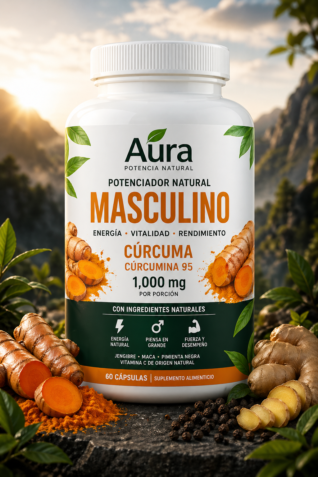 Potenciador Natural Masculino / 60 Cápsulas