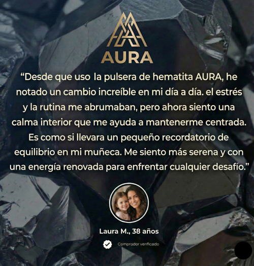 Pulsera de HEMATITA Original Energia Natural